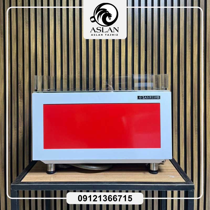 اسپرسوساز سن رمو دو گروپ اتومات مدل زویی SANREMO ZOE 2017 (کارکرده)